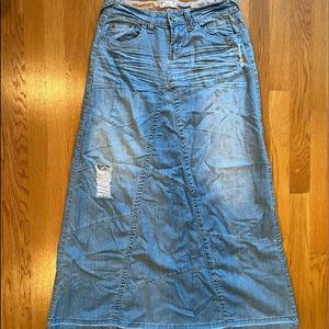 Junior size 5 maxi denim skirt